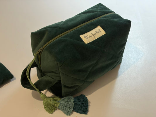 Trousse à maquillage en velour
