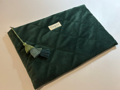 Housse pour ordinateur, couleur verte fonce