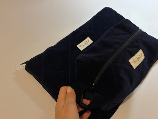 Housse pour ordinateur portable, couleur bleu nuit